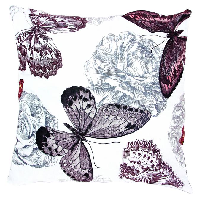 Uskrzydlona poduszka dekoracyjna w motyle