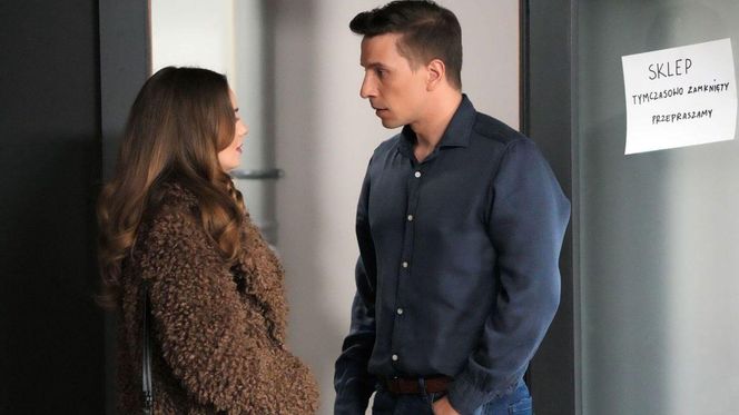 Barwy szczęścia odc. 3179. Oliwka (Wiktoria Gąsiewska), Tomasz Kępski (Jakub Sokołowski) 