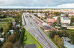 Wizualizacja modernizacji linii kolejowej 230 i budowy jej nowej części do elektrowni jądrowej w gminie Choczewo