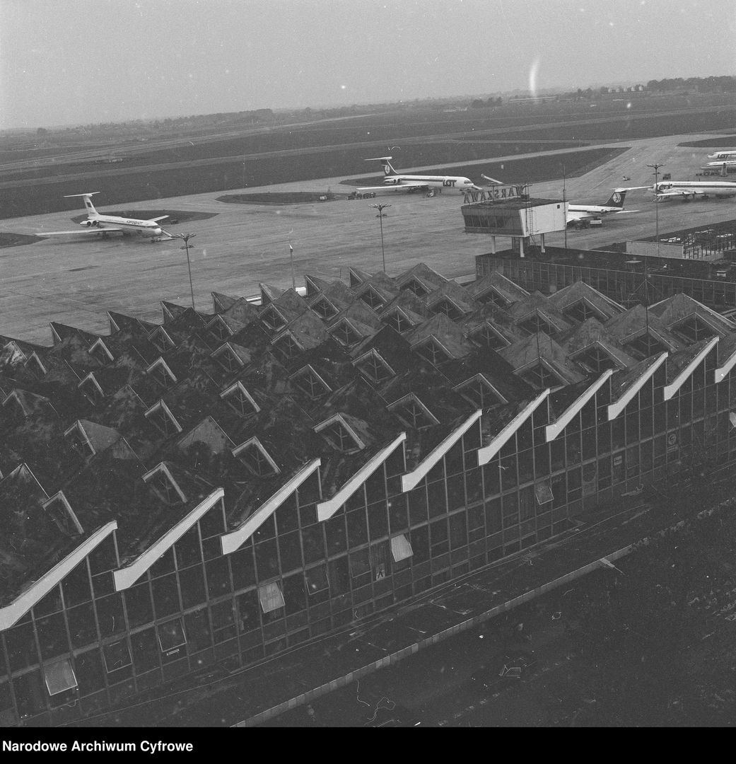 Terminal na lotnisku Okęcie z 1962 roku