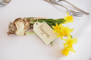 Winietki ślubne na stół 