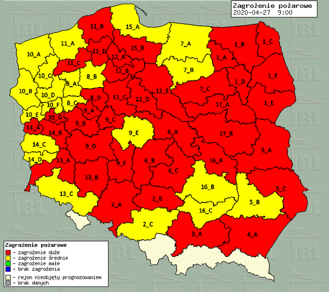 Duże zagrożenie pożarowe w lasach pojezierza drawskiego