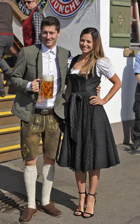 Anna i Robert Lewandowscy na Oktoberfest