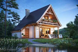 Projekt domu Chatka 2 - wizualizacje i rzuty MG0046