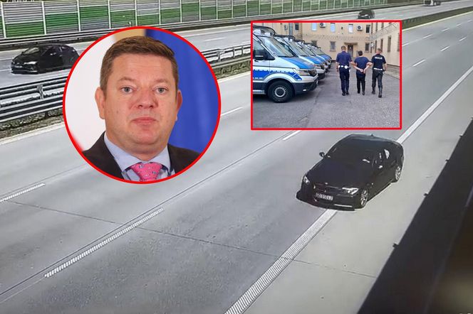 Wiceminister infrastruktury o szokującym zdarzeniu na A1 pod Piotrkowem Tryb. Kierowca BMW jechał pod prąd prosto na niego [ZDJĘCIA].