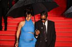 Rihanna z ukochanym pokazała się w Cannes. Niebieską kreacją podkreśliła ciążę