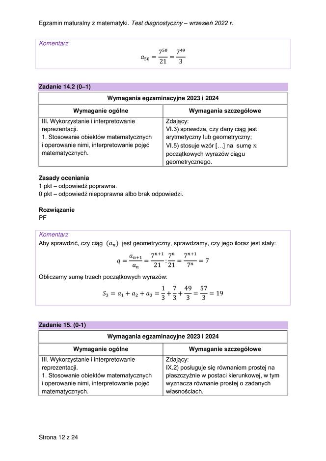 Matura próbna 2023: Matematyka. Oficjalne odpowiedzi CKE