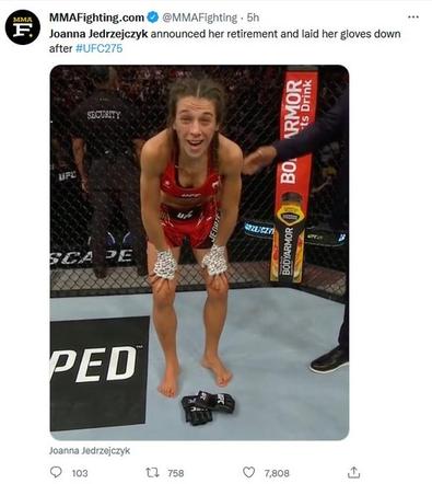 Joanna Jędrzejczyk zakończyła karierę. Legendy MMA żegnają wybitną mistrzynię UFC, piękne wpisy