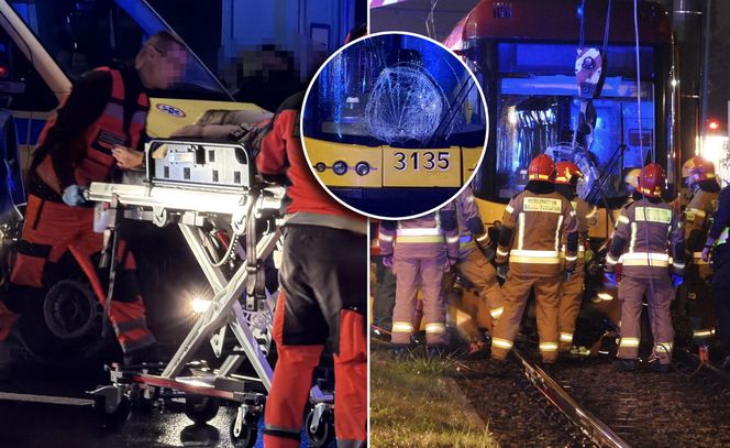 40-letnia rowerzystka wciągnięta pod pędzący tramwaj. „Liczne obrażenia ciała”