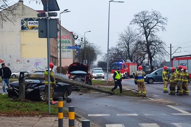 Wypadek na skrzyżowaniu ulic kostrzyńskiej z olimpijską w Gorzowie