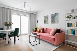 Kobiece mieszkanie z kolorem