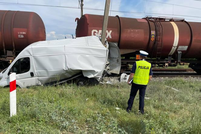 Wypadek na przejeździe kolejowym w Gnieźnie 