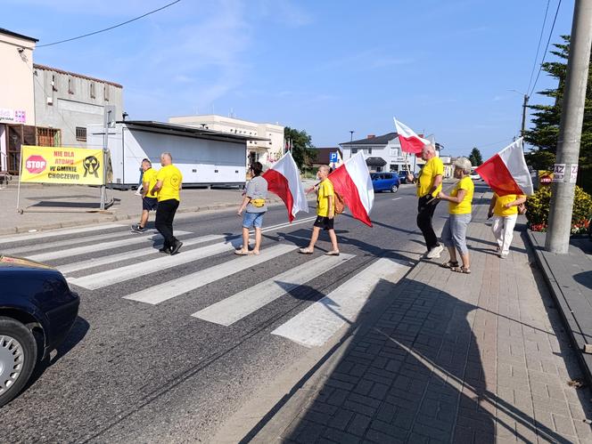 Protest Bałtyckie SOS w Gminie Choczewo 30 sierpnia 2024