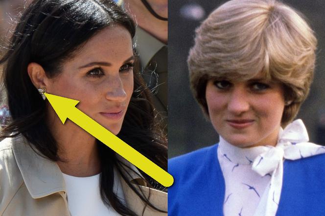 księżna Meghan i księżna Diana - Meghan Markle w kolczykach Diany