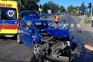 Radom. Wypadek karetki