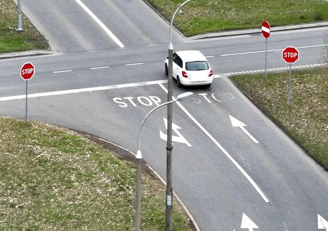 Ignorowali znak stop