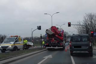 Wypadek na ul. Tischnera w Krakowie