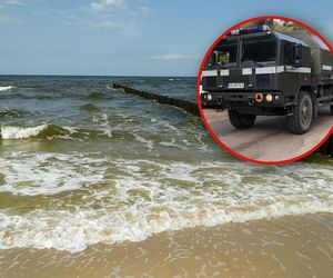 Niewybuch na nadbałtyckiej plaży. Znaleziono go zaledwie dwa metry od brzegu!