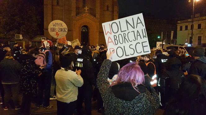 Protest na ul. Gdańskiej w Bydgoszczy