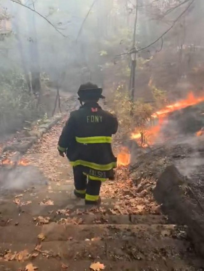 USA: Pożar trawi park na Manhattanie!