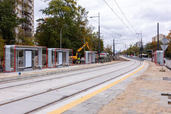 Budowa tramwaju do Wilanowa na kilka tygodni przed otwarciem