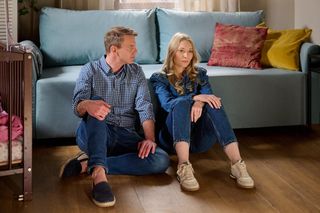 Na Wspólnej odc. 3994. Kamil Hoffer (Kazimierz Mazur), Łucja Agier (Magdalena Kaczmarek)