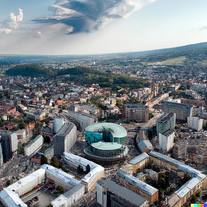 Tak wygląda Bielsko-Biała przyszłości według sztucznej inteligencji