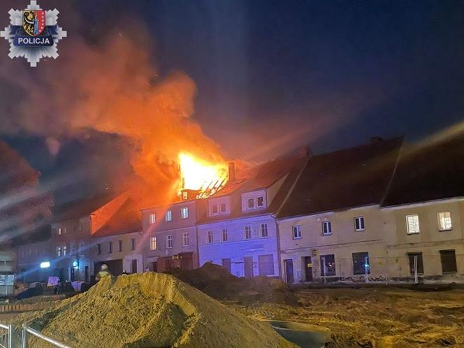 Pożar w Przemkowie. Brawurowa ewakuacja mieszkańców