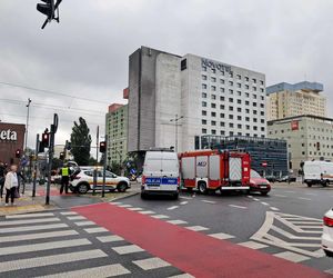 Zderzenie dwóch tramwajów w centrum Łodzi.