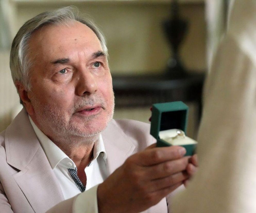 Barwy szczęścia odc. 3122. Józefina Rawiczowa (Elżbieta Jarosik), Andrzej Zastoja-Modelski (Leon Charewicz)