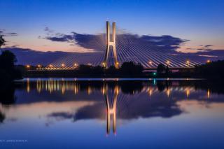 Most Rędziński po zachodzie słońca [ZDJĘCIE]