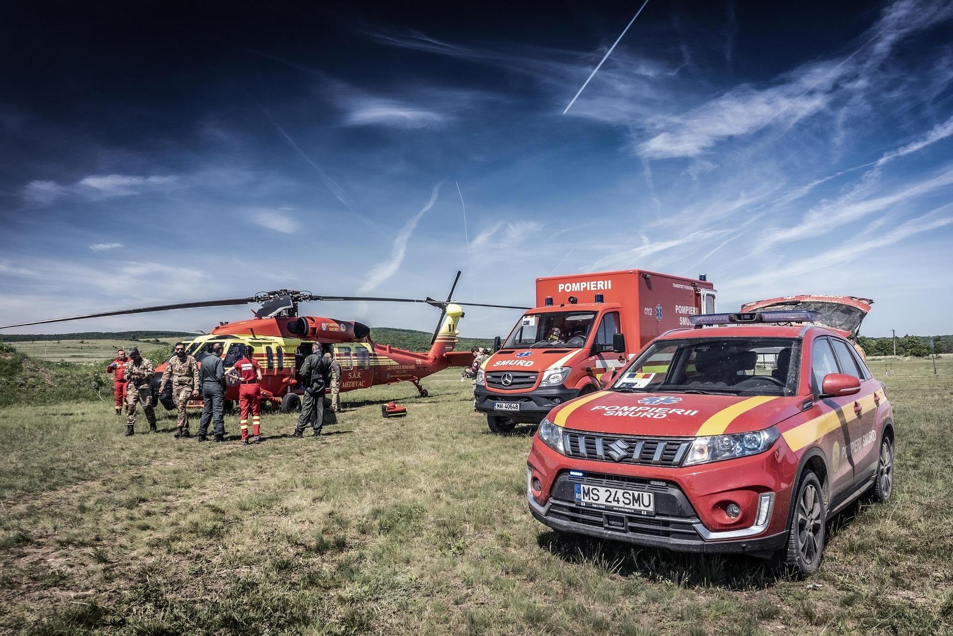 Rumuński Black Hawk podczas ćwiczeń Vigorous Warrior 24