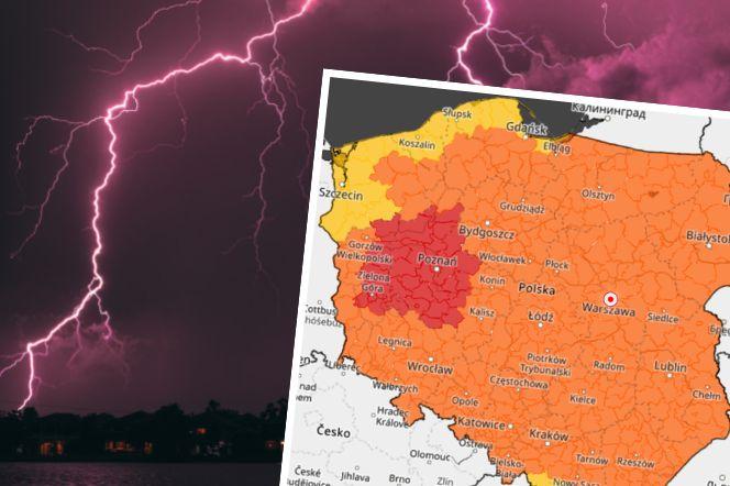 Ostrzeżenia IMGW: Burze z gradem nadciągają nad Polskę. Prognoza pogody na piątek 19.08.