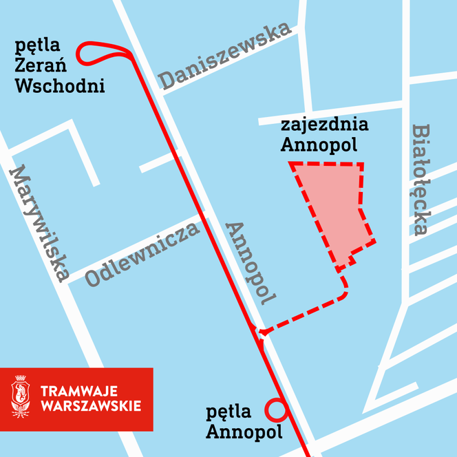 Wizualizacja nowej zajezdni tramwajowej na Annopolu