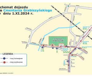 Znamy rozkłady jazdy MPK na 1 listopada 2024 roku