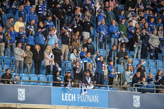 Kibice na meczu Lech Poznań - Stal Mielec