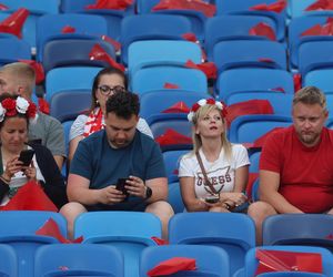 Kibice na meczu Polska - Mołdawia