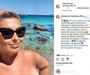  Katarzyna Skrzynecka w seksownym kostiumie na włoskich plażach