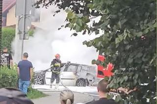 Pożar samochodu w Rudzie Śląskiej