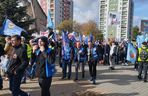 Hutnicy i koksownicy wyszli na ulice w Dąbrowie Górniczej. Apel do rządu o ratunek dla branży i tysięcy miejsc pracy