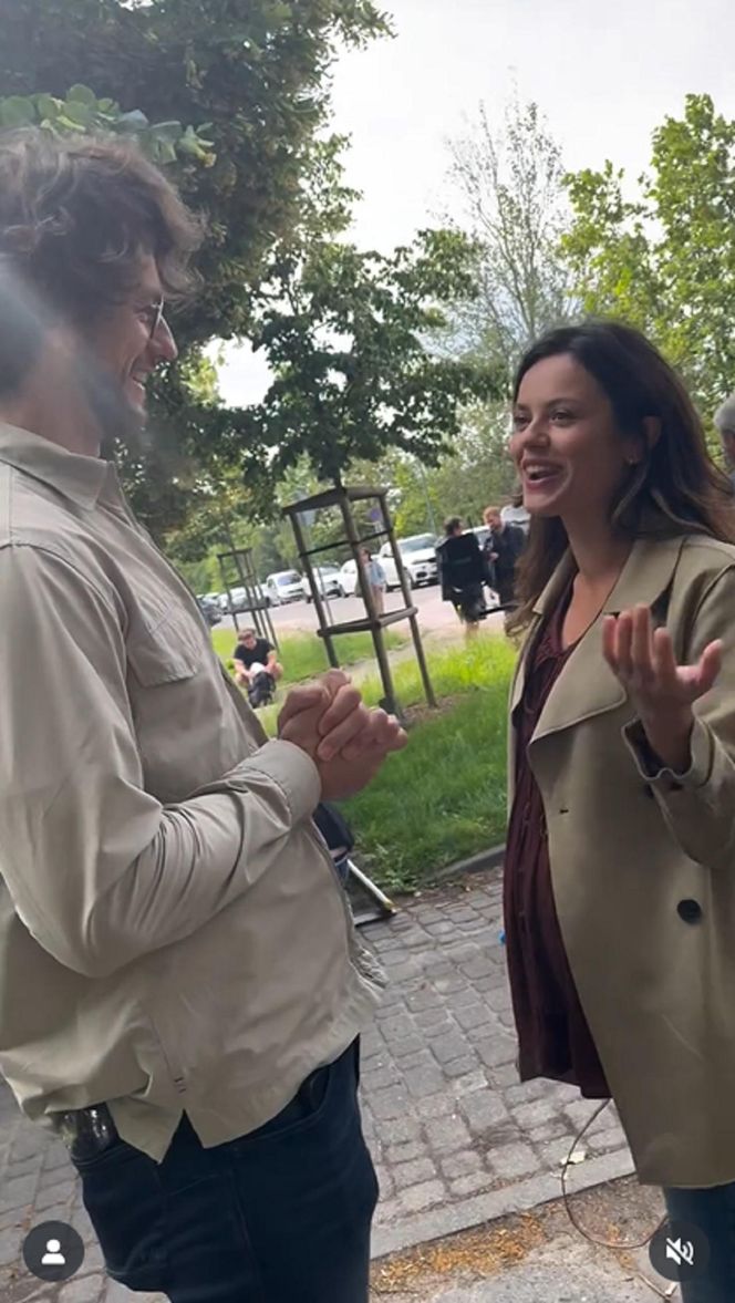 M jak miłość na planie. Kasia (Paulina Lasota), Mariusz (Mateusz Mosiewicz)