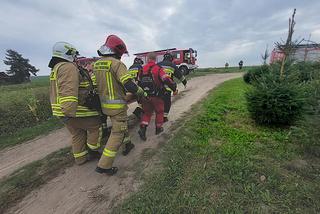 Poważny wypadek w Bierzgłowie koło Torunia. Kobietę przygniotła maszyna rolnicza!