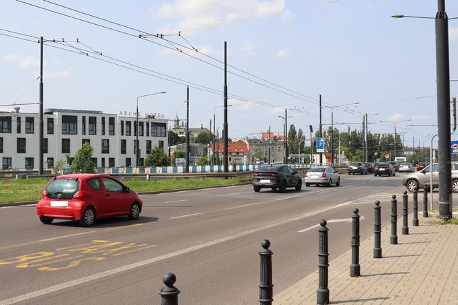 Tak wygląda al. Unii Lubelskiej w Lublinie przed przebudową (pierwsza połowa czerwca 2025)