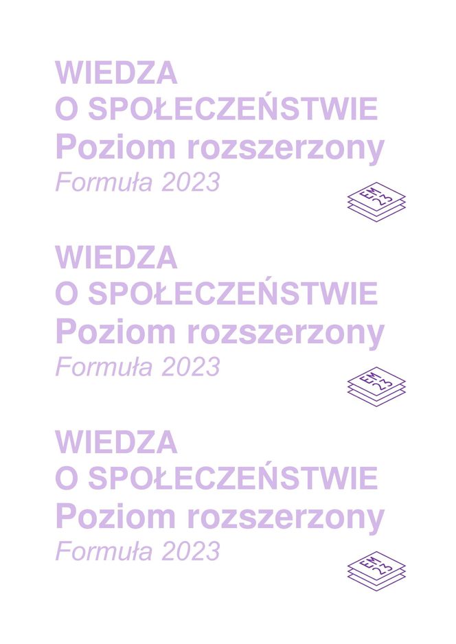 Matura 2025: WOS poziom rozszerzony 13.05.2025. ARKUSZE CKE [Formuła 2023]	