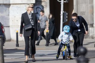 Niedzielny spacer Małgosi Kożuchowskiej z rodziną