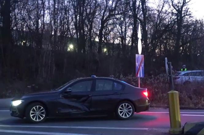 Wypadek z udziałem policyjnego BMW. Wyglądało to groźnie [WIDEO, ZDJĘCIA]