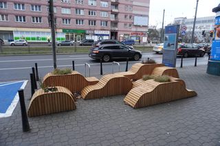 Parklety przy ulicy Puławskiej