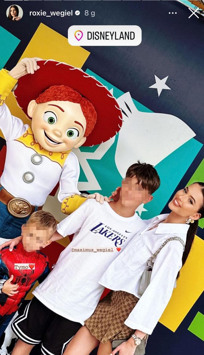 Roksana Węgiel i Kevin Mglej w Disneylandzie