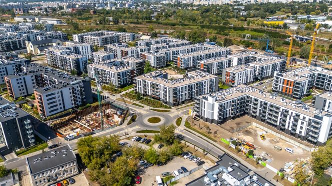 Nowe osiedla na pograniczu Kamionka i Grochowa w Warszawie