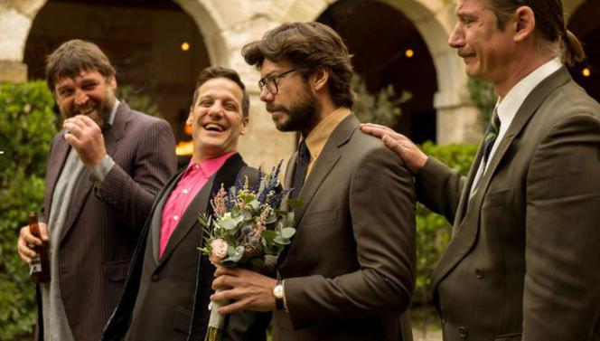 Dom z papieru 5: Profesor (Alvaro Morte), Palermo (Rodrigo de la Serna), Marsylia (Luka Peros)